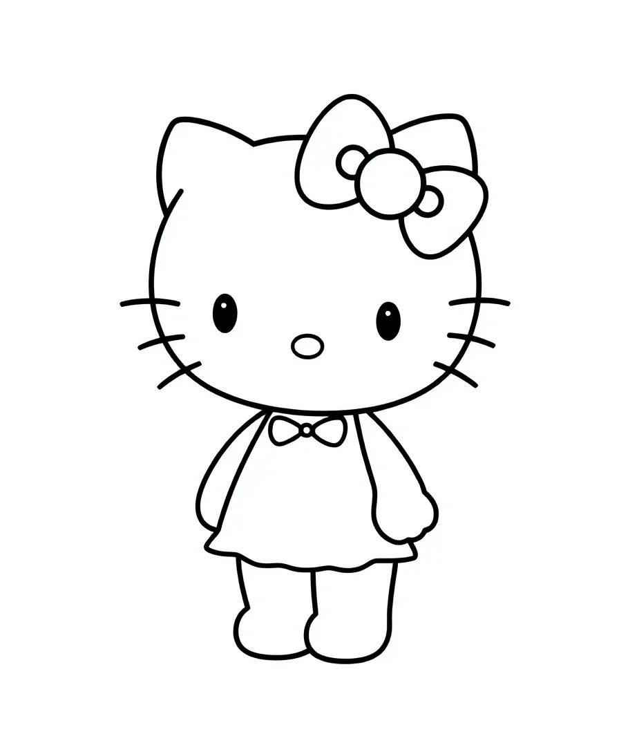 Hello Kitty's Playful Pose