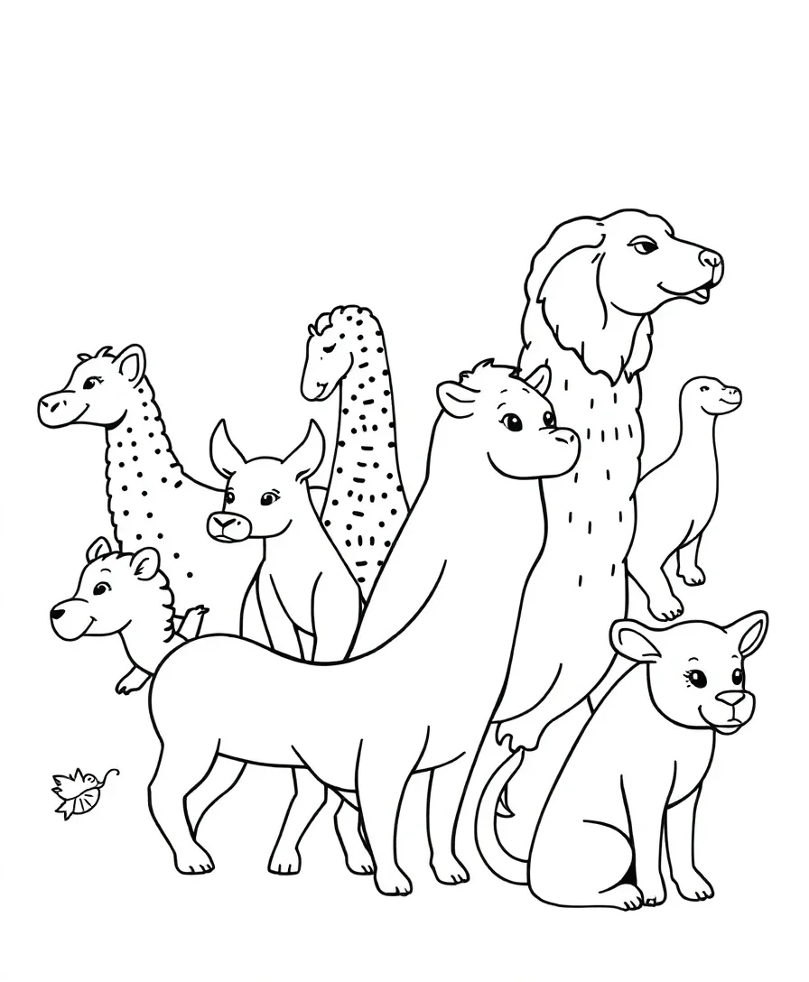 Whimsical Animal Parade