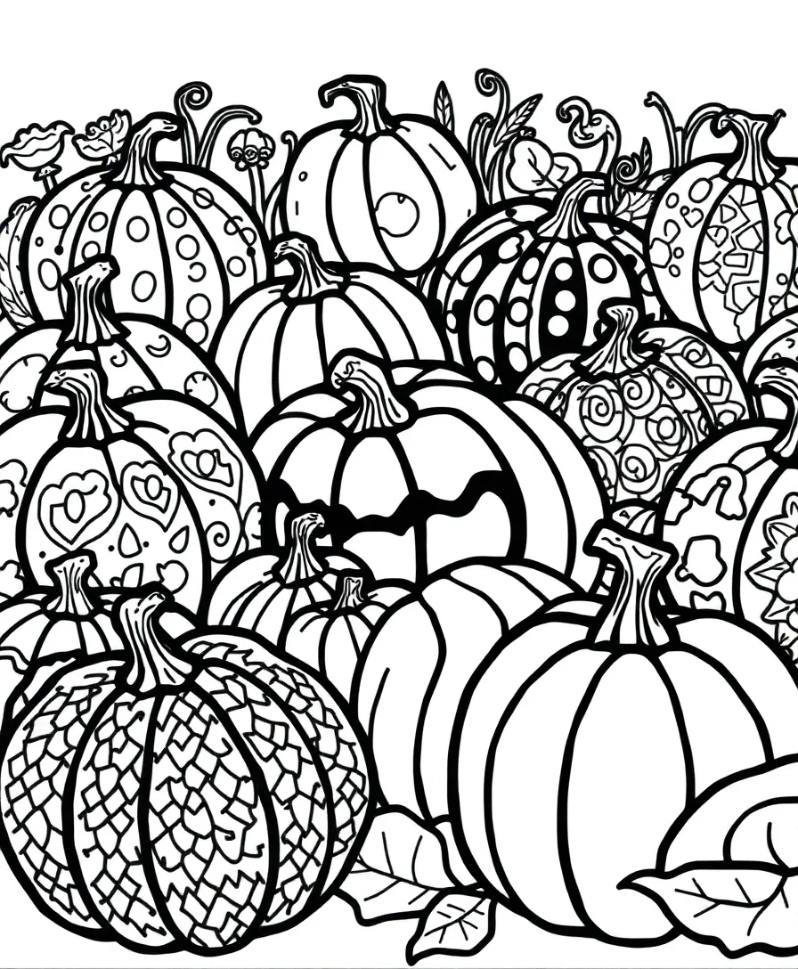 Whimsical Pumpkin Patch