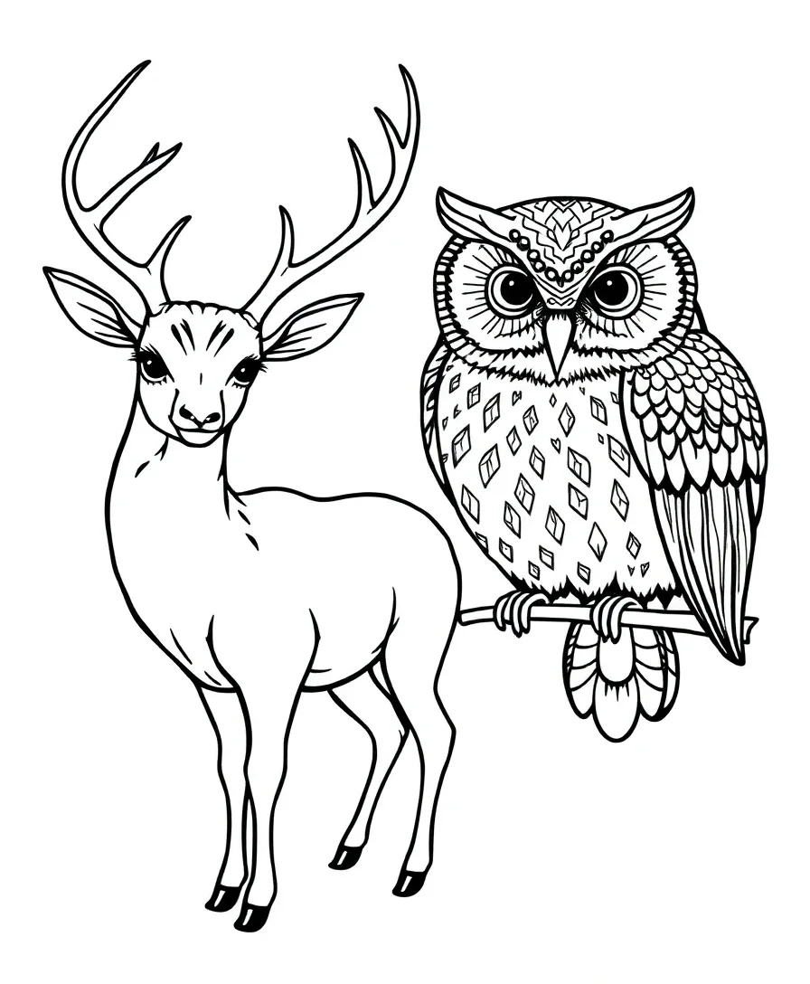 Majestic Forest Animals