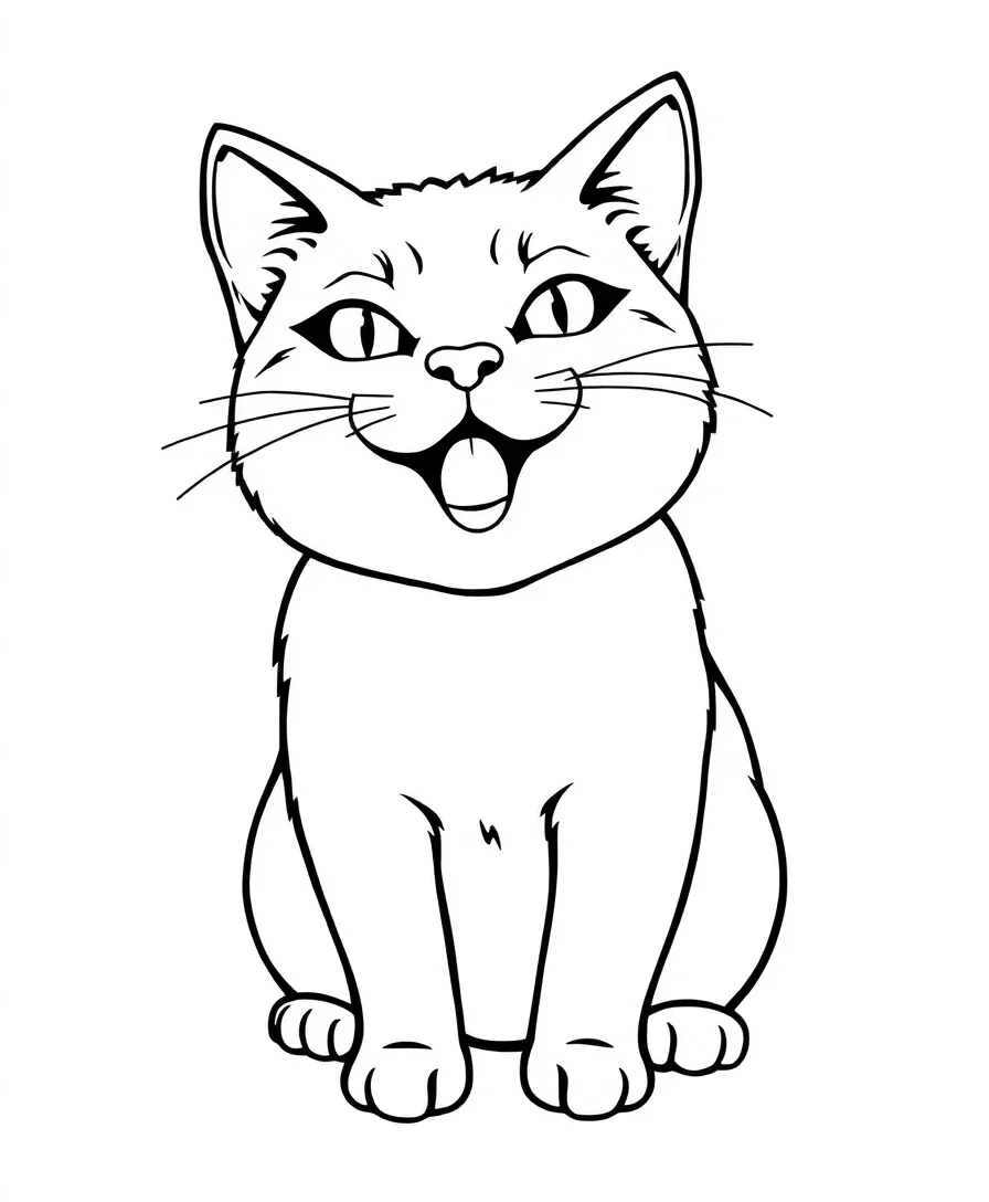 Playful Cat Portrait