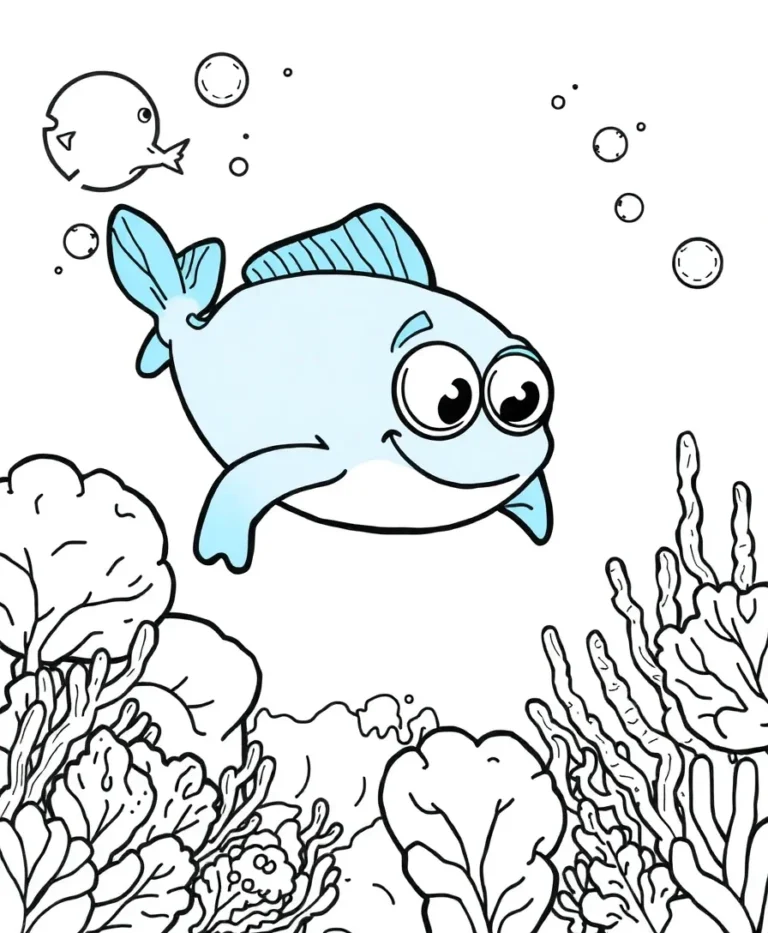Dive into the World of Black and White: Bluey Coloring Pages for Line Art Lovers