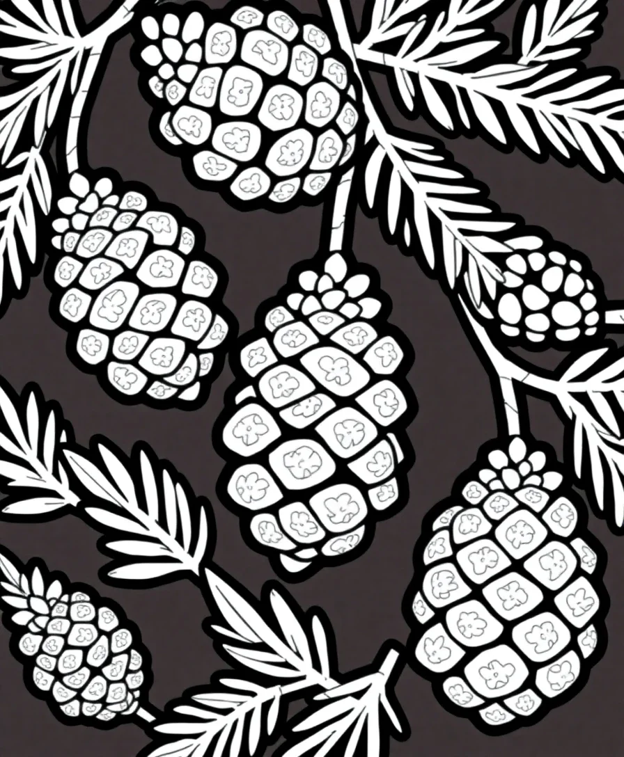 Detailed Pine Cones