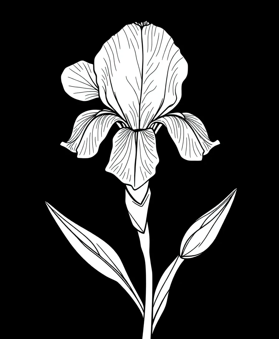 Refined Iris Elegance