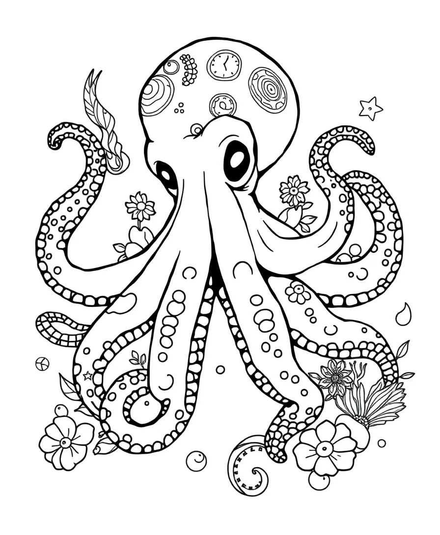 Detailed Marine Life Illustrations