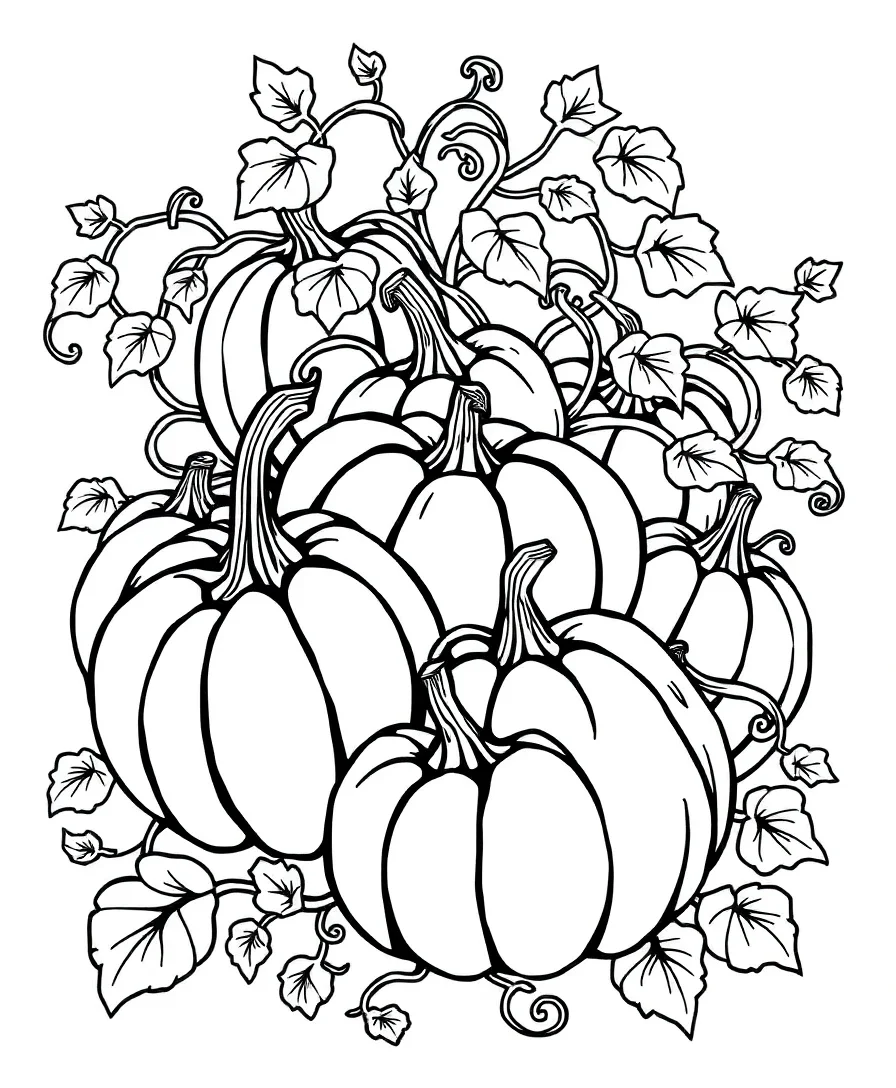 Charming Pumpkin Patch