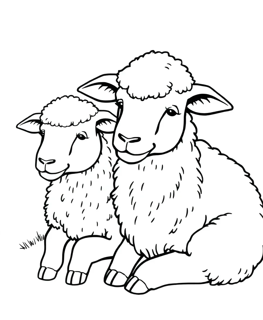 Fluffy Sheep Friends