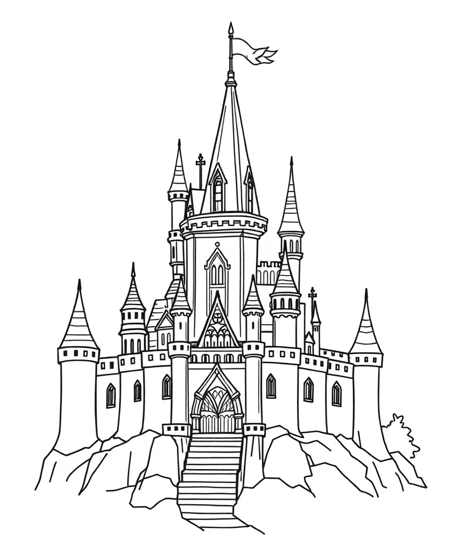 Whimsical Fairy Tale Castle