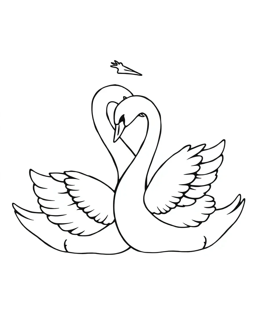 Graceful Swan Pair
