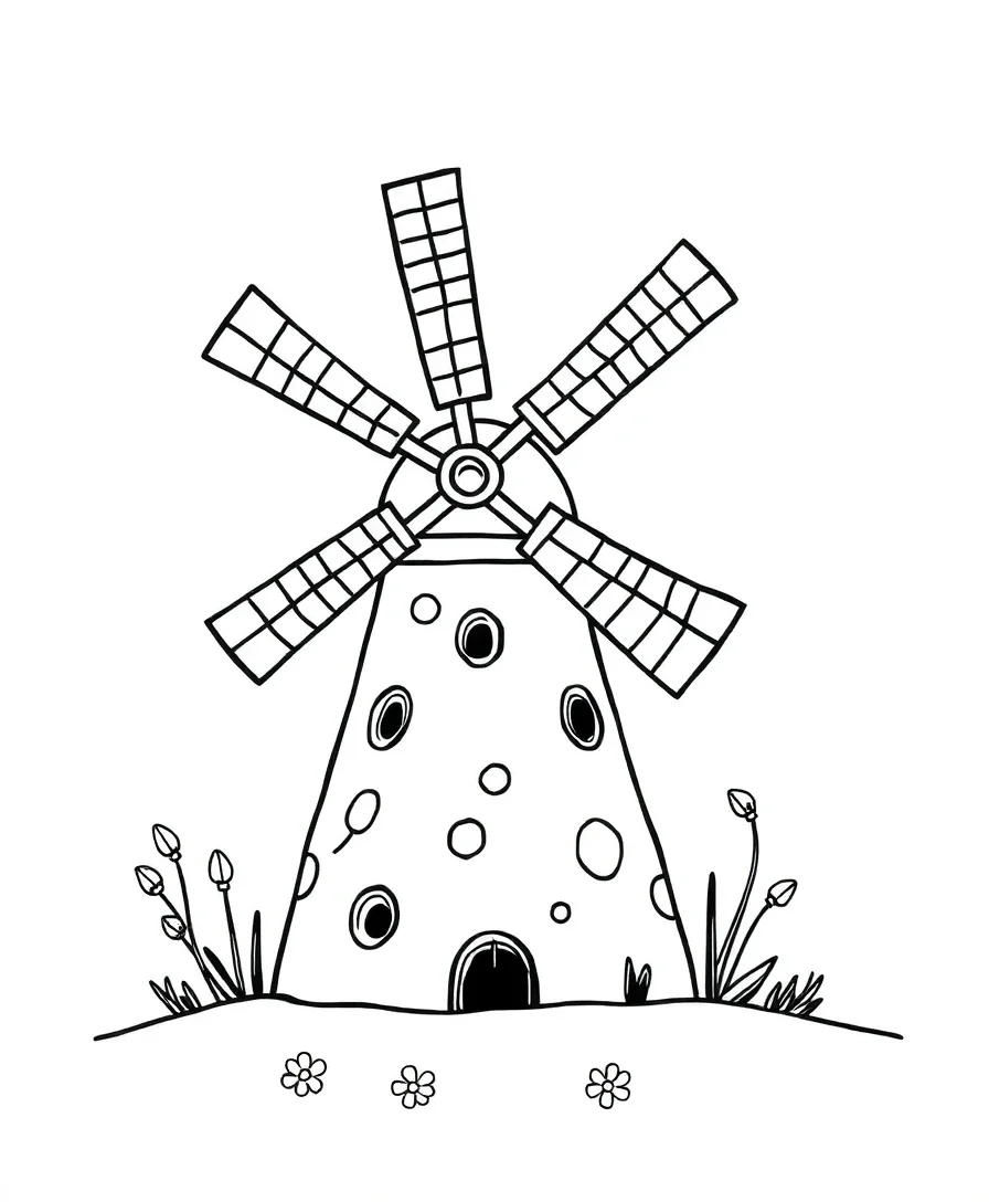 Whimsical Windmill