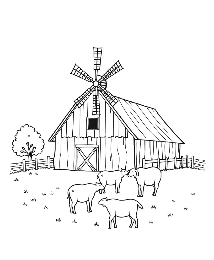 Rustic Farm Life Scenes