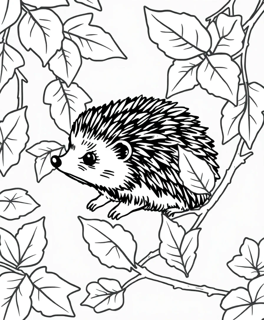 Playful Hedgehog Hideaway