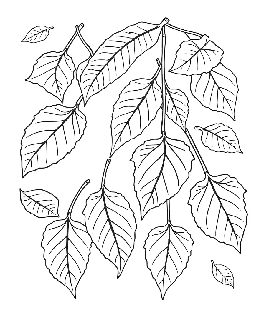 Elegant Falling Leaves