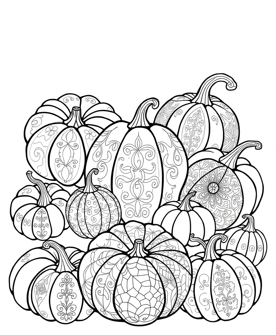 Intricate Pumpkin Patch