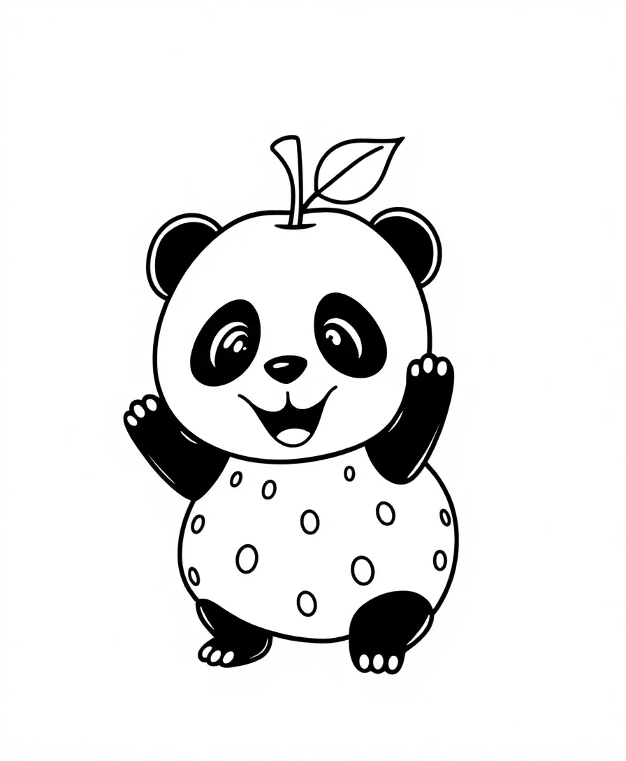 Pandapple’s Cheery Pose