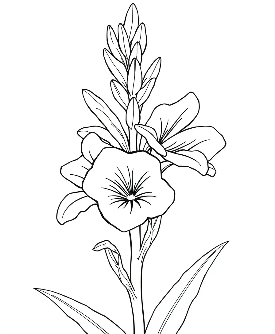 Striking Gladiolus Spears