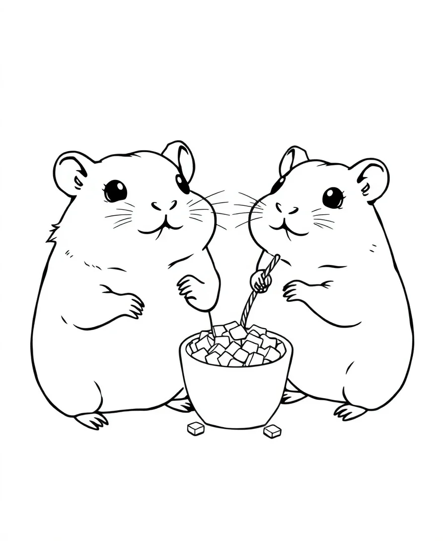 Happy Hamster Pair
