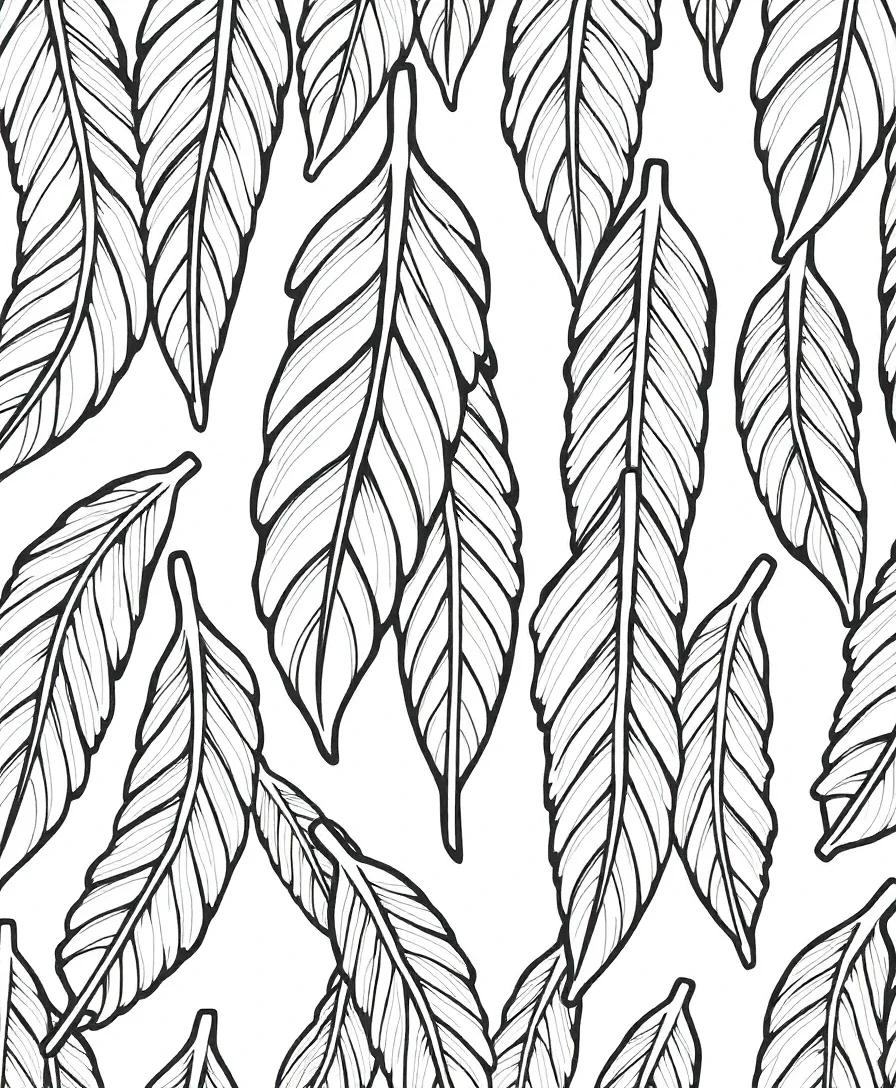 Artistic Feather Patterns