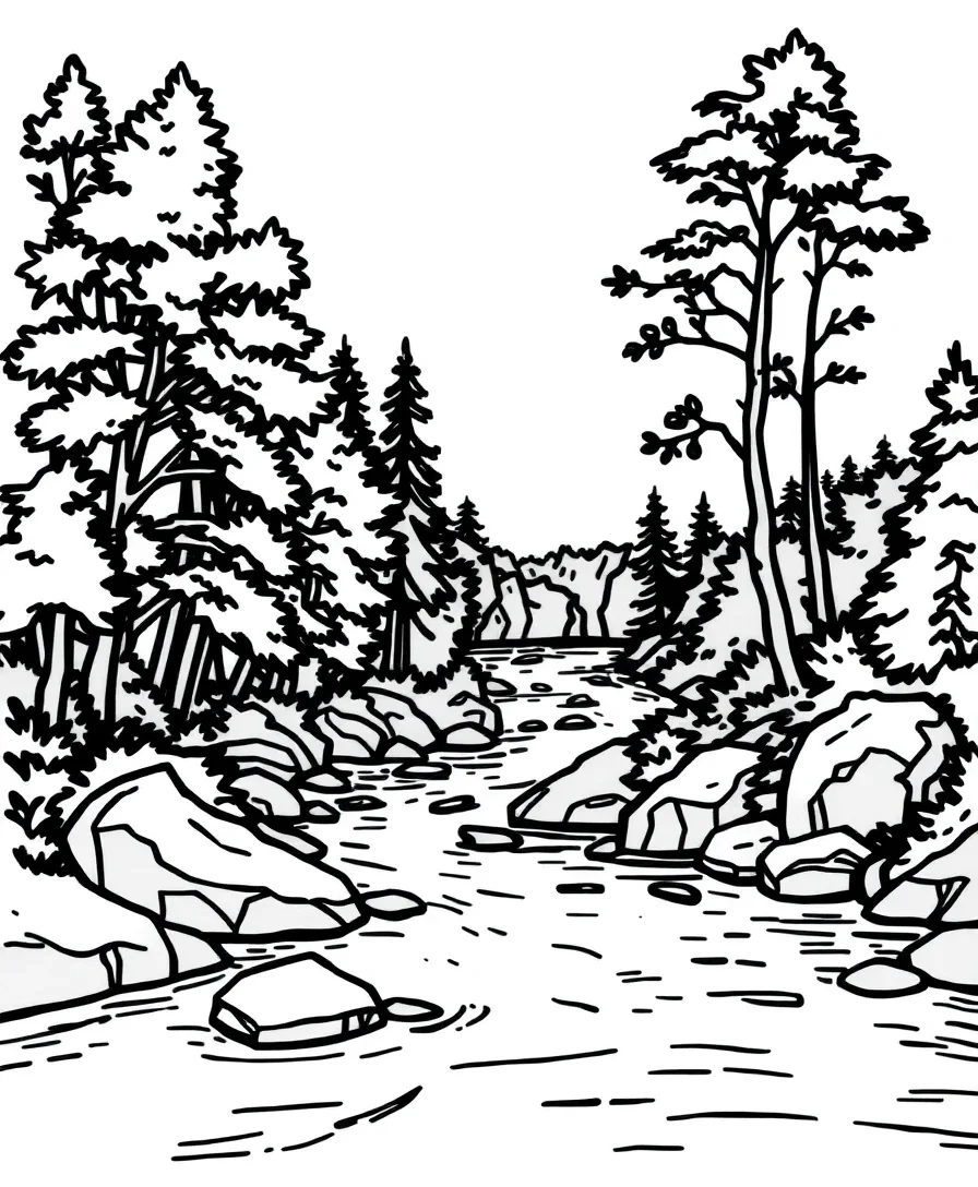 Serene River Scene