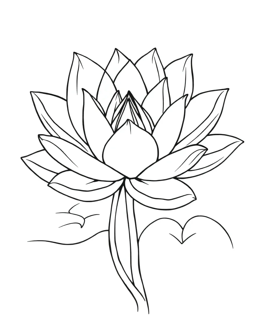 Serene Water Lily Reflections
