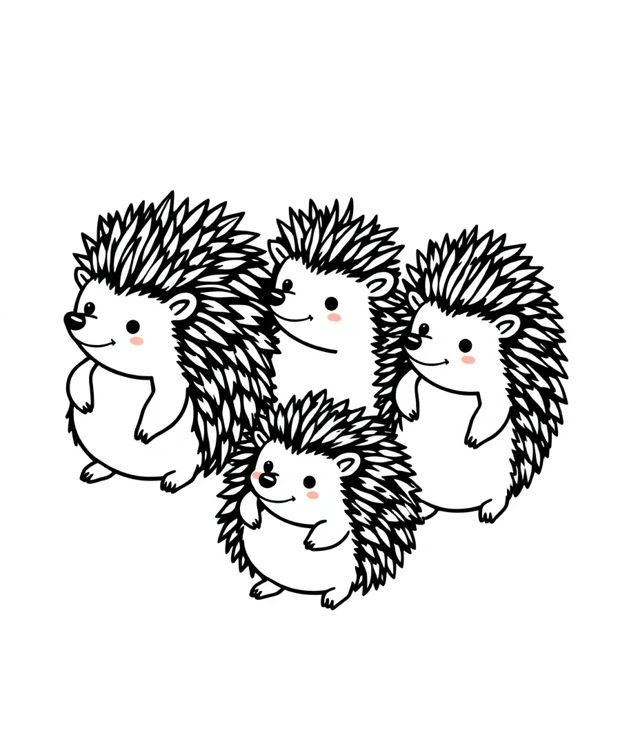 Playful Hedgehogs