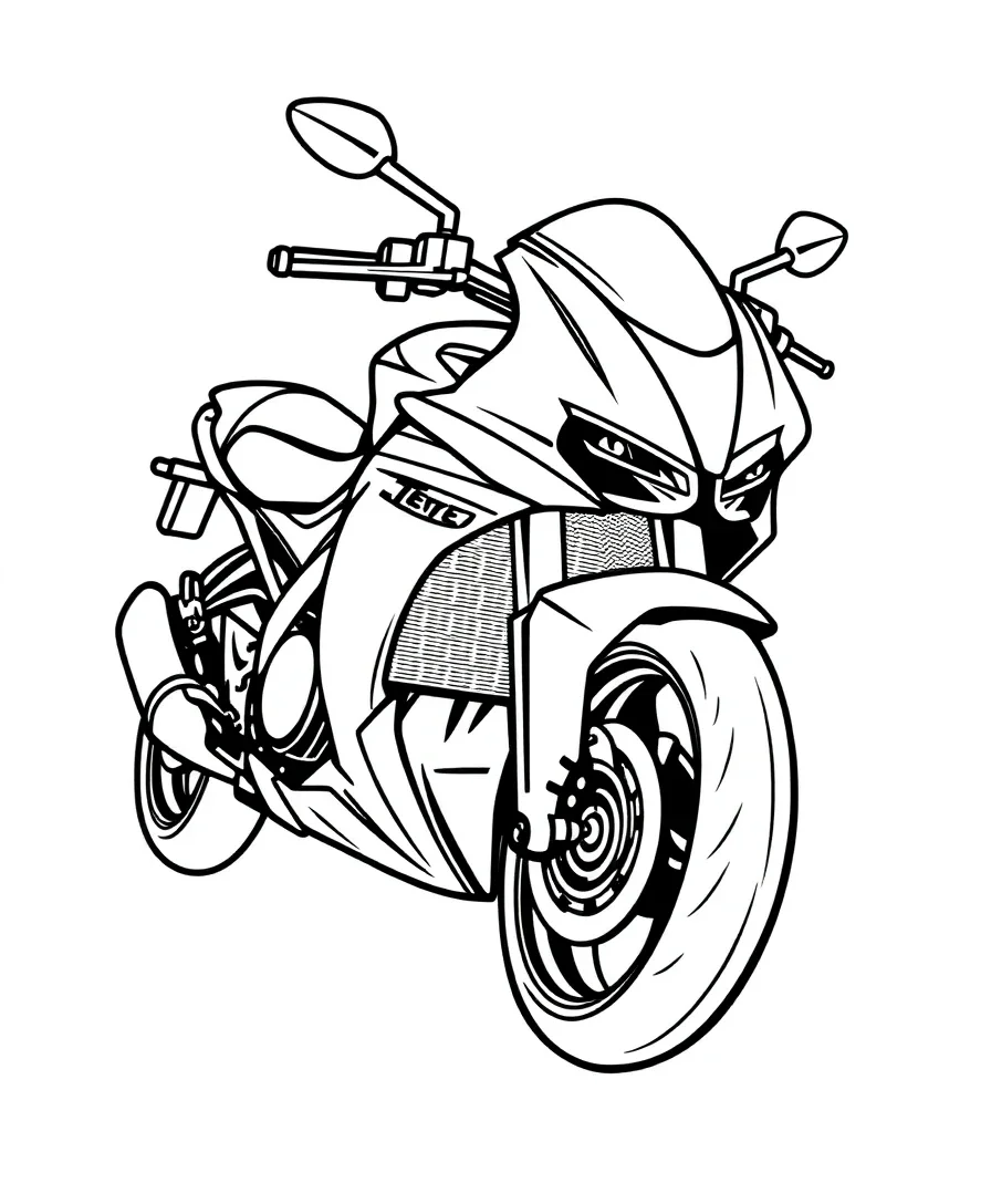 Sleek Motorcycle
