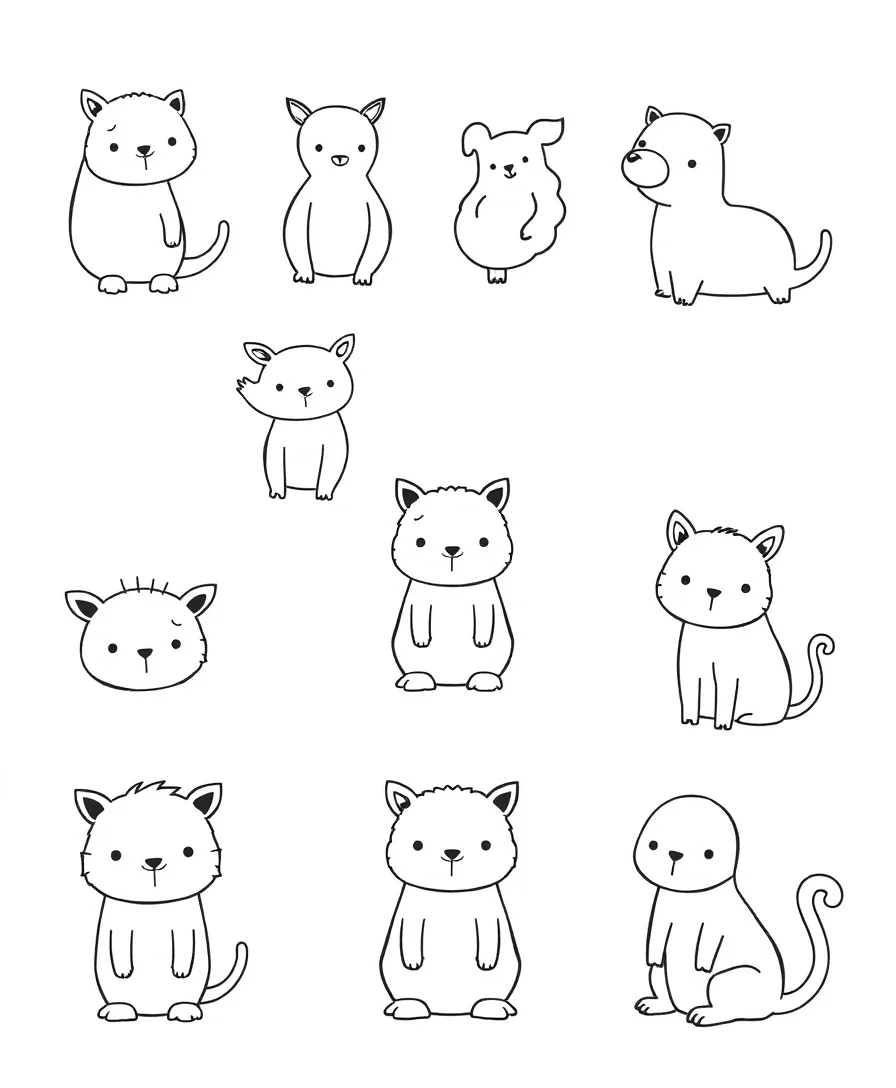 Quirky Animal Doodles