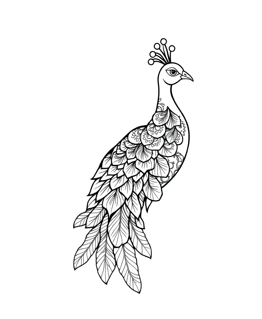 Elegant Peacock Display