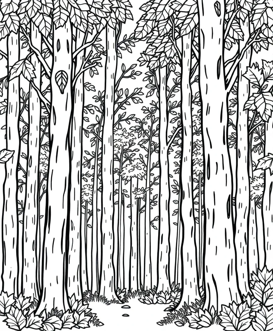 Elegant Fall Forest