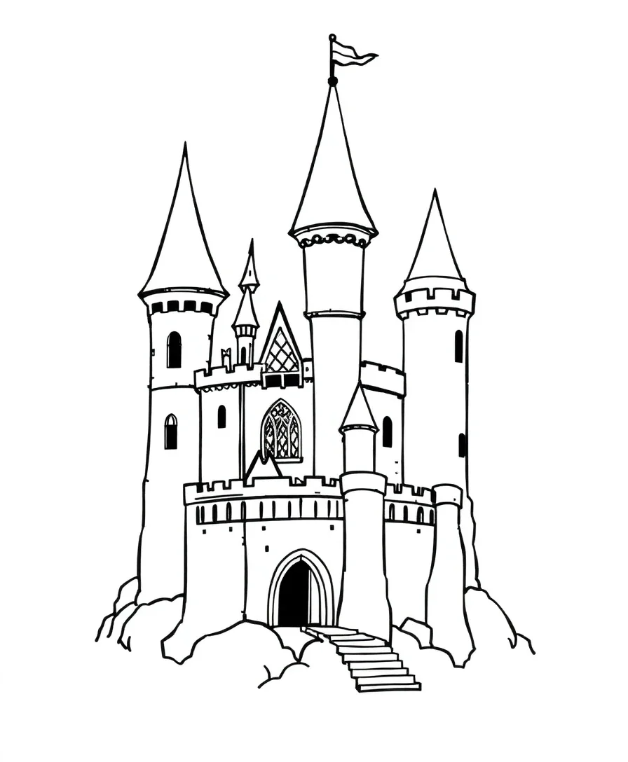 Whimsical Fairy Tale Castle
