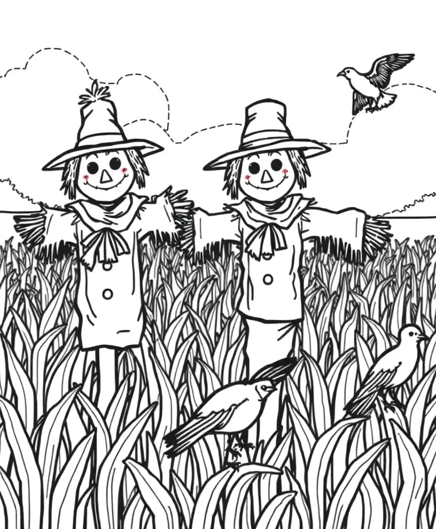 Whimsical Scarecrow Scenes