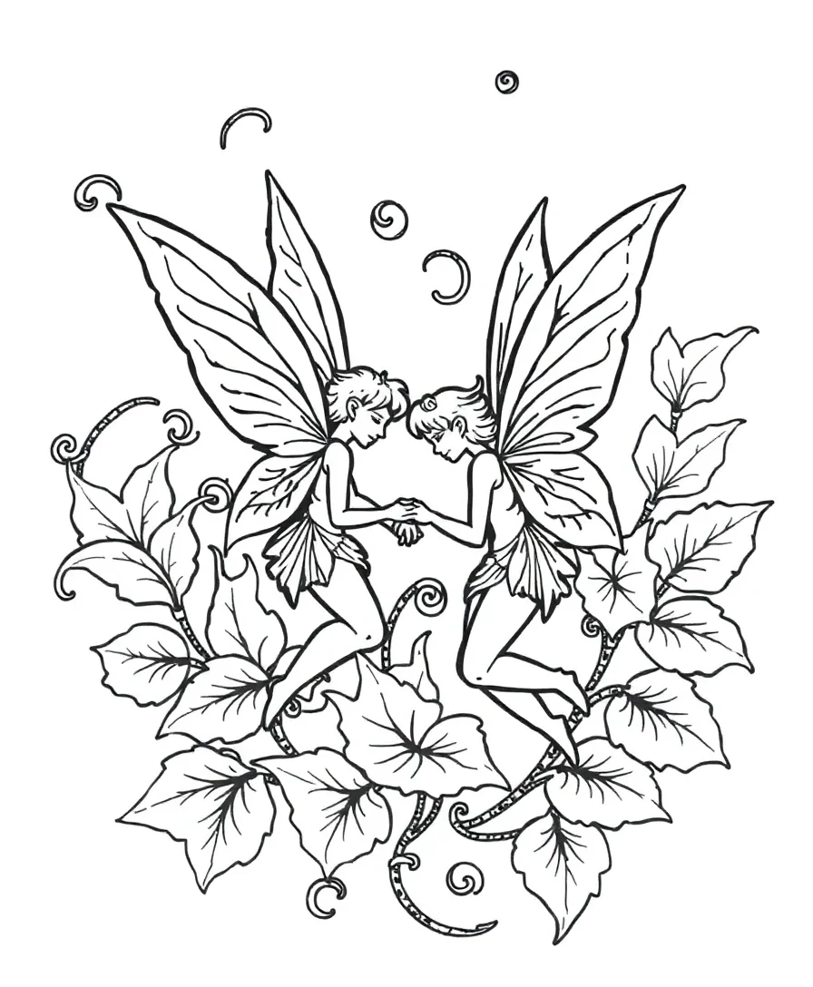 Playful Autumn Fairies