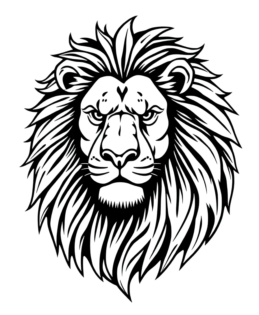 Majestic Lion Portrait