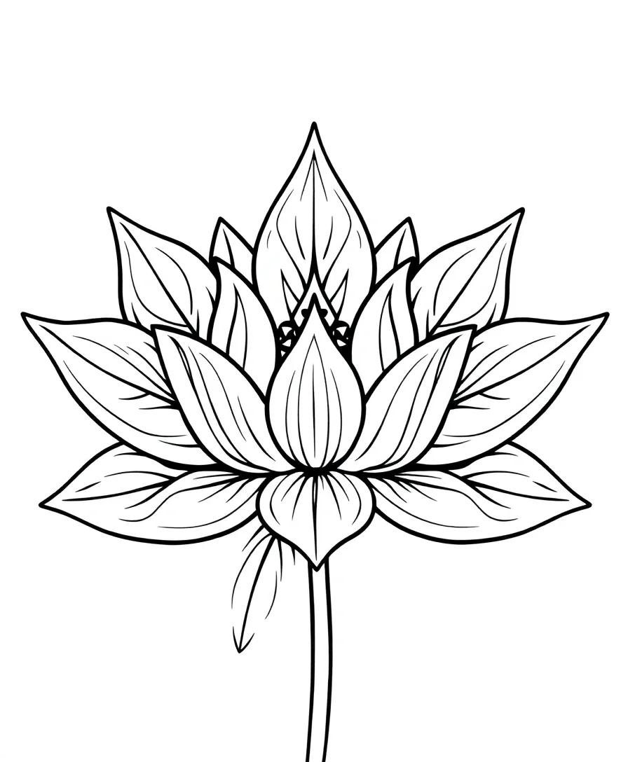 Intricate Lotus Design