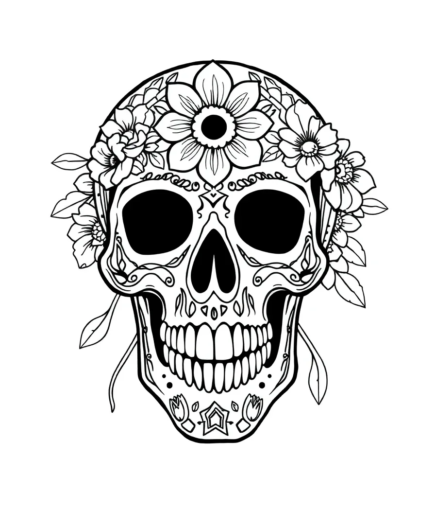 Intricate Skull Design
