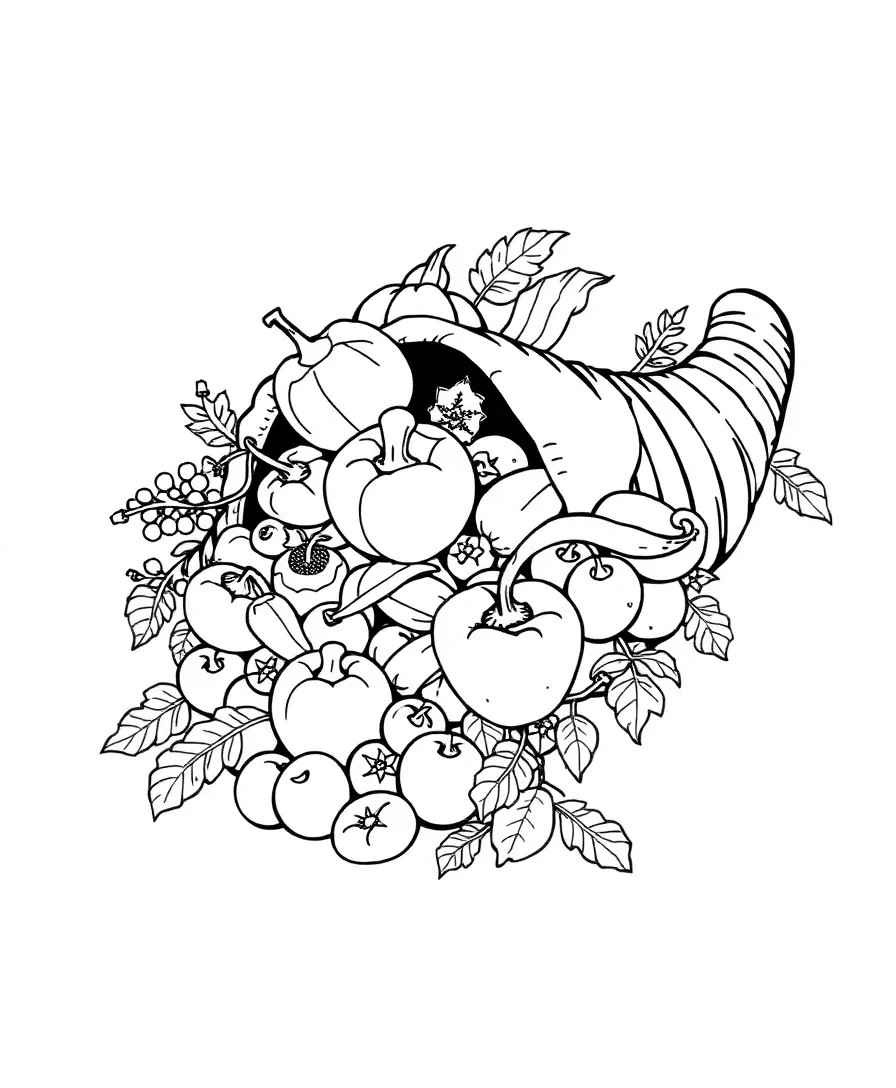 Harvest Bounty Cornucopia