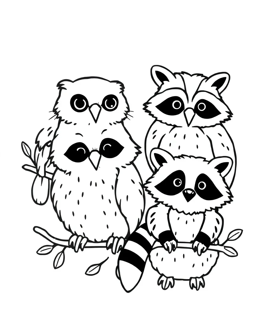 Playful Autumn Animals