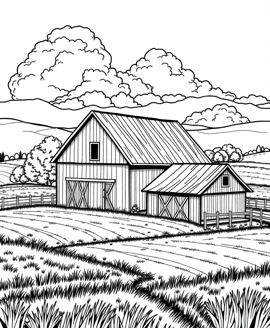 Rustic Farmhouse Scene