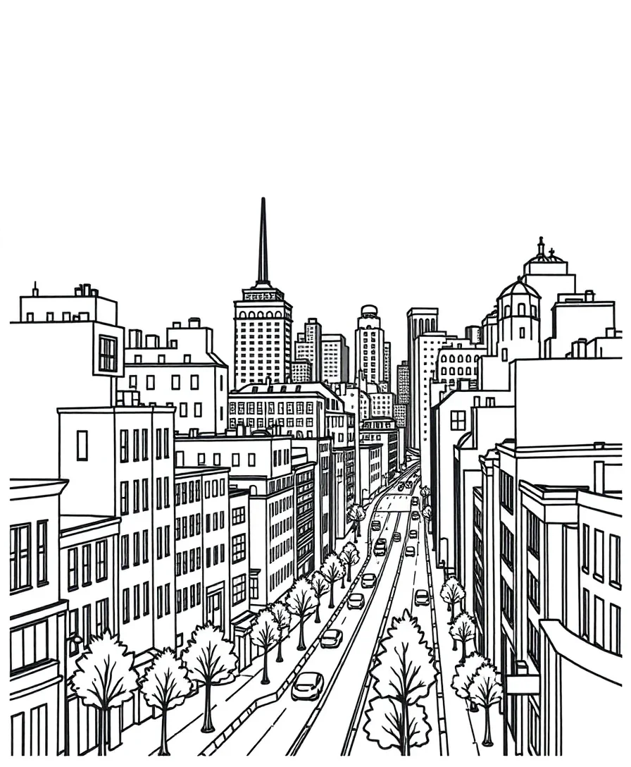 Busy Cityscape