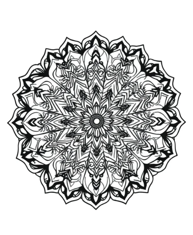 15 Stunning Coloring Pages for Adults Aesthetic: Intricate Line Art Designs