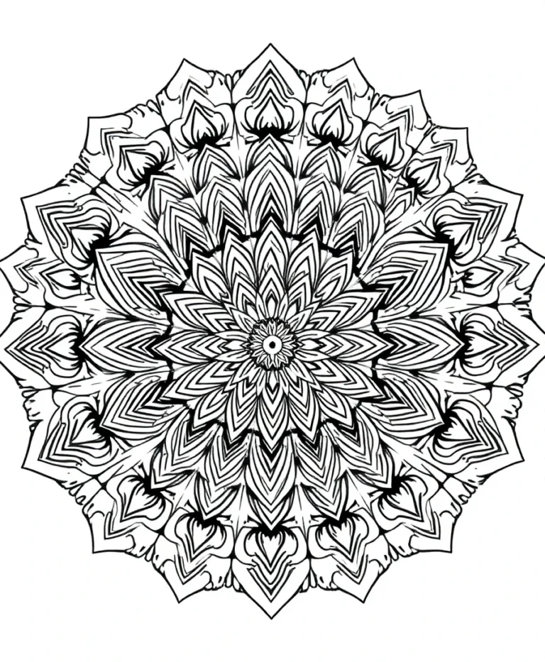 15 Intricate Hard Coloring Pages for Line Art Lovers