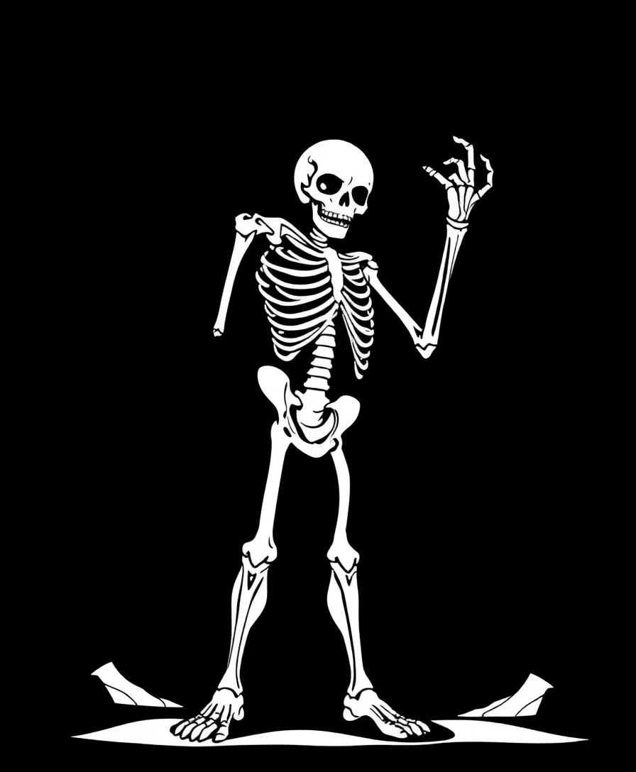 Line drawing of Mortis with sleek outlines, perfect for coloring enthusiasts