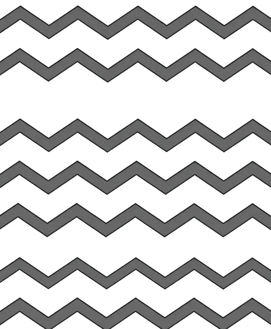 Striking chevron pattern with bold zigzag lines and clean outlines