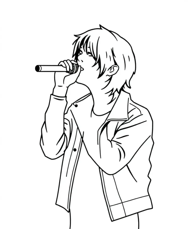 15 Striking Kpop Coloring Pages for Line Art Enthusiasts