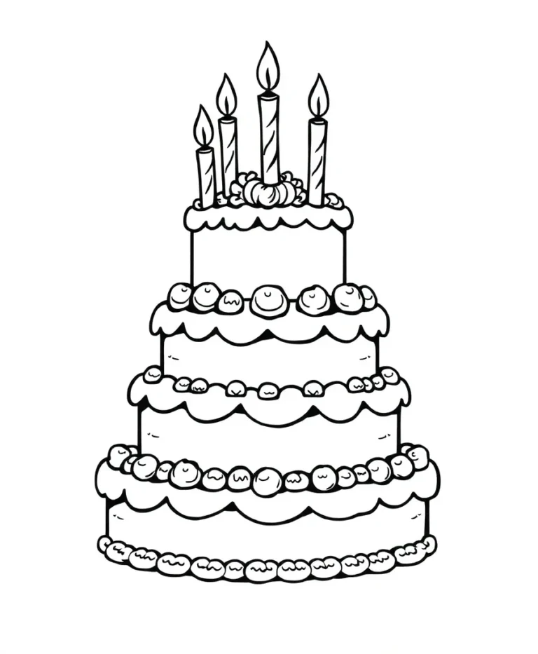 15 Stunning Birthday Coloring Pages for Creative Enthusiasts