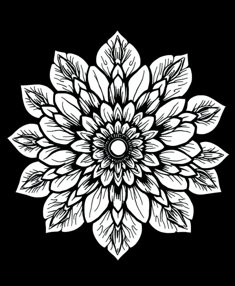 15 Striking Coloring Pages for Teens: Unleash Your Creativity with Line Art