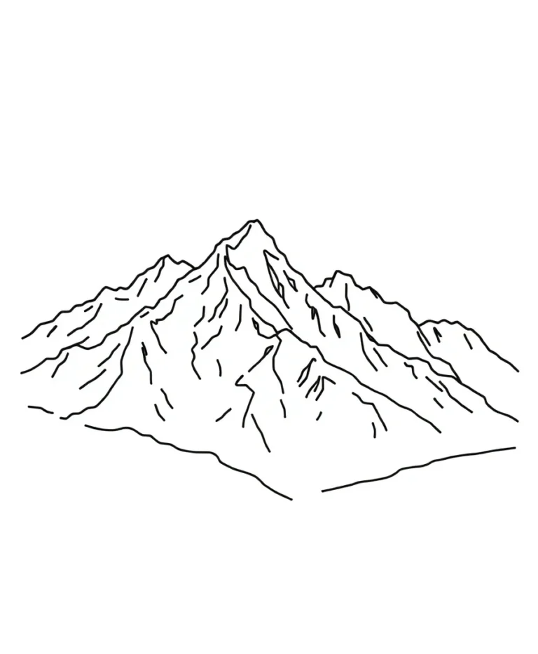 15 Stunning Landscape Coloring Pages for Line Art Enthusiasts