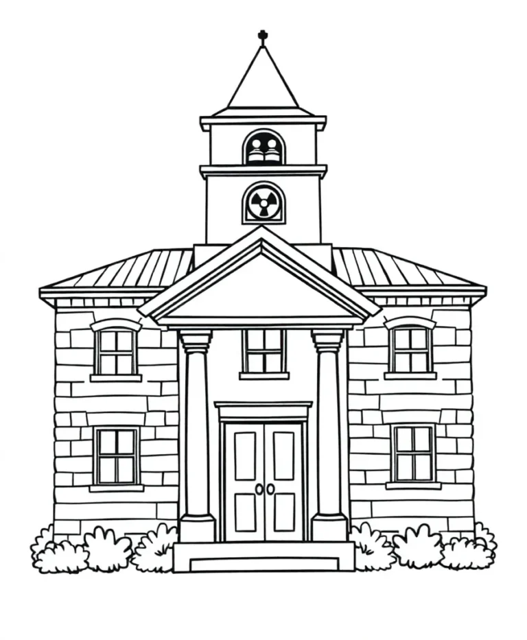 15 Stunning School Coloring Pages for Line Art Enthusiasts