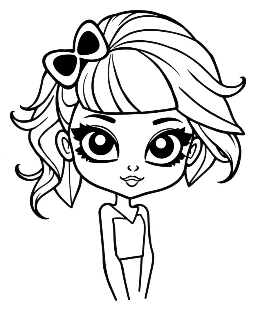 Classic Bratz Doll Outline