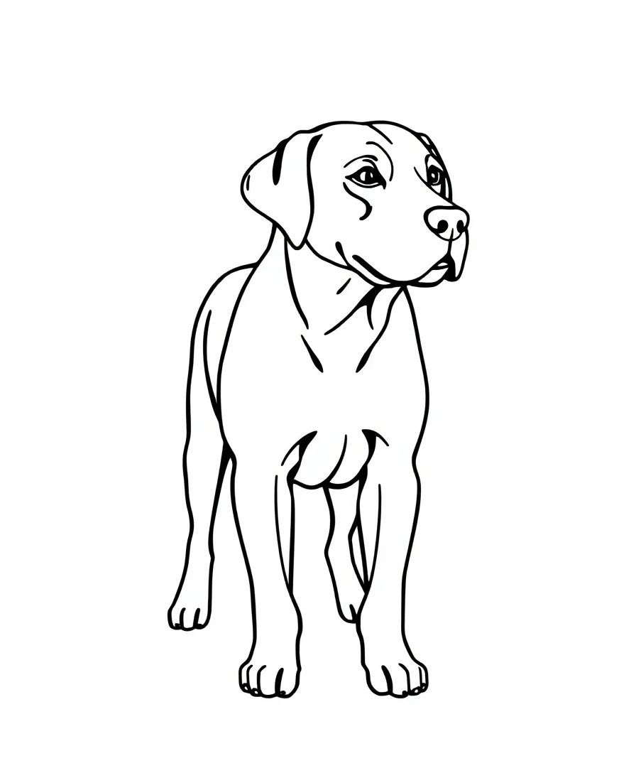 Majestic Labrador Silhouette